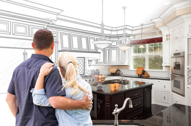 Professional Kitchen Island Installation technician working in Saint Croix Falls, WI